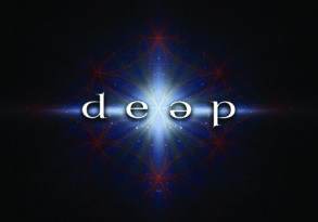 Album cover for Adam Werner titled "Deep," featuring a cosmic-themed graphic with a bright star at the center and text that reads "music to heal the soul.