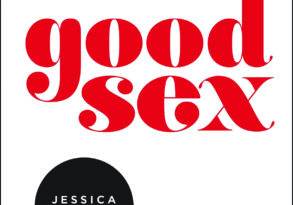 Book cover titled "Good Sex" by Jessica Graham, featuring large red text on a white background, with a black circle and a quote endorsement at the bottom related to intimacy.