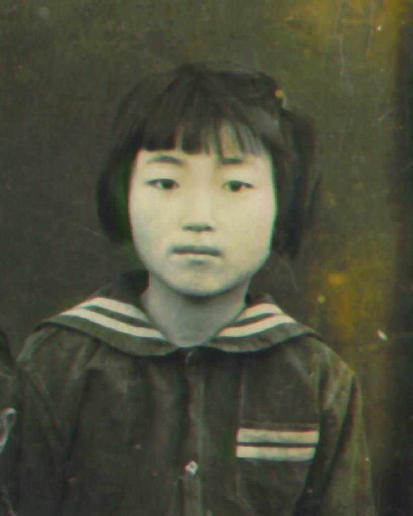 Kim at 7 years old.