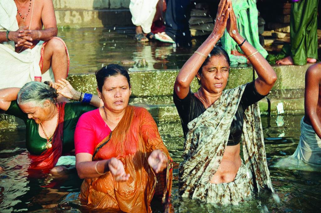 women in water