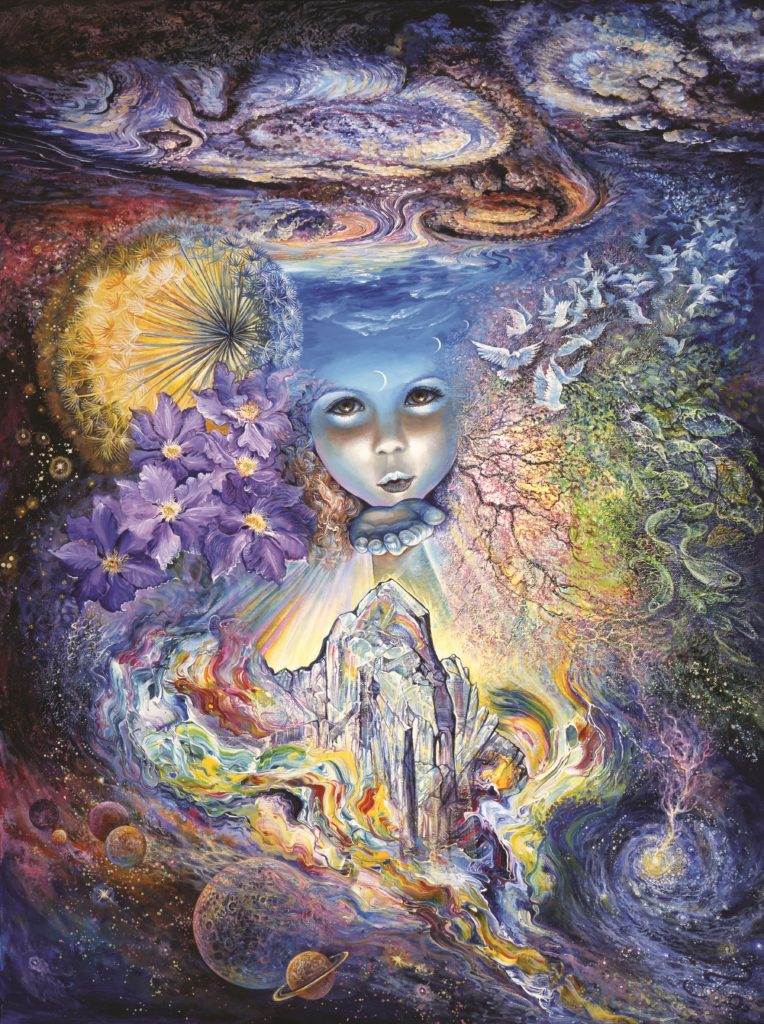 Josephine Wall. Child of the Universe, 2000, acrylic on canvas