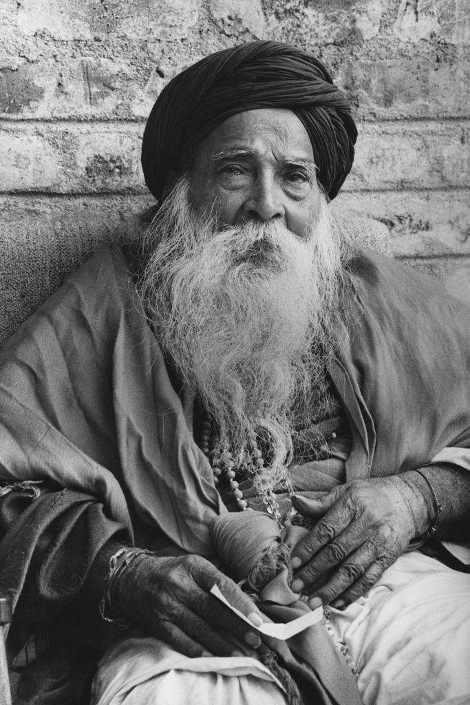 Yogi Ramsuratkular, in his ashram, Tiruvannamalai, Jan 1998