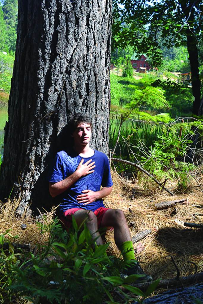 young man near the tree