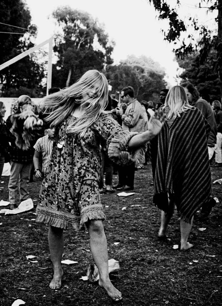 Dancer at a Grateful Dead concert in the Panhandle