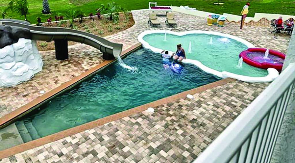 The ice cream cone shaped pool
where John Robbins grew up in Southern California