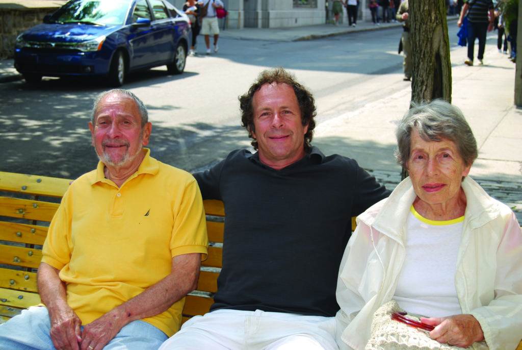 Rick Doblin (center) with his parents