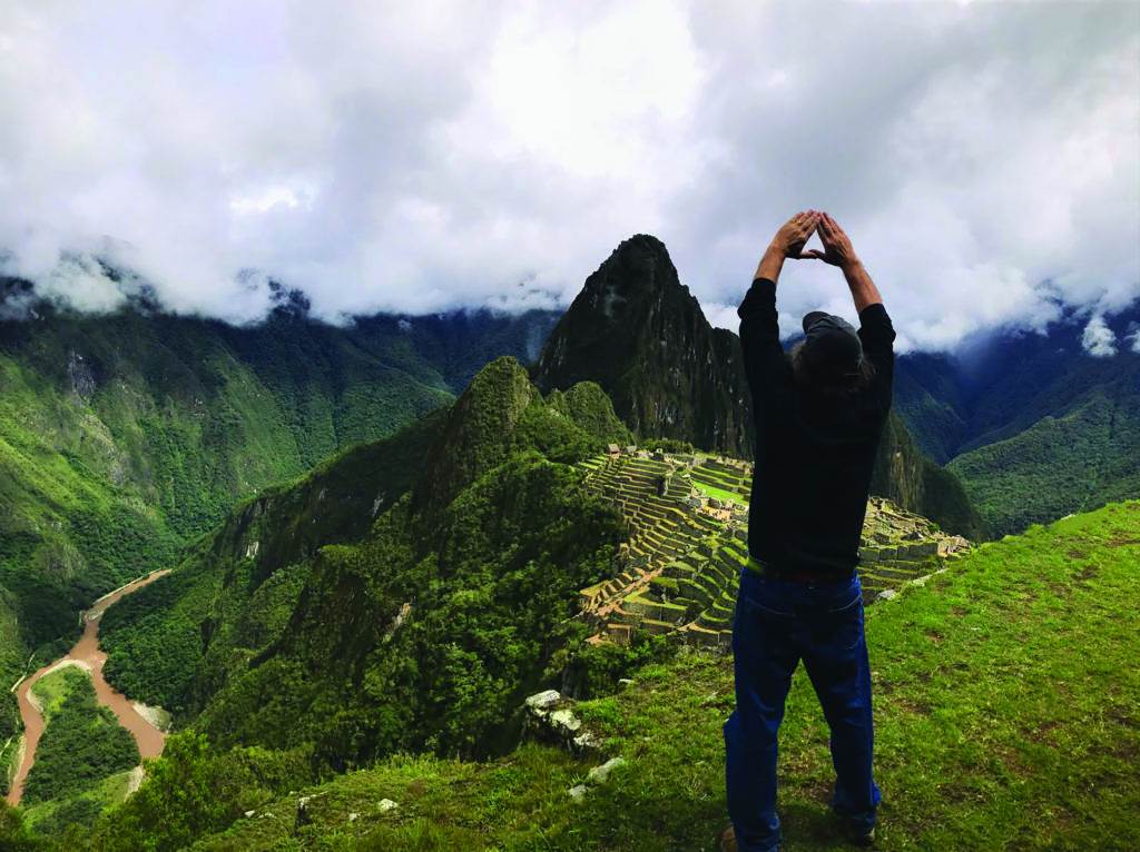 Stamets visiting Machu Picchu