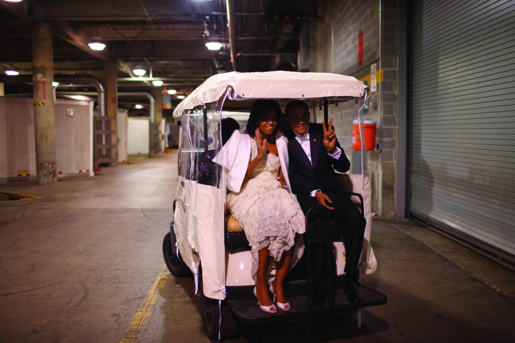 Riding to an innaugural ball, Jan. 2009