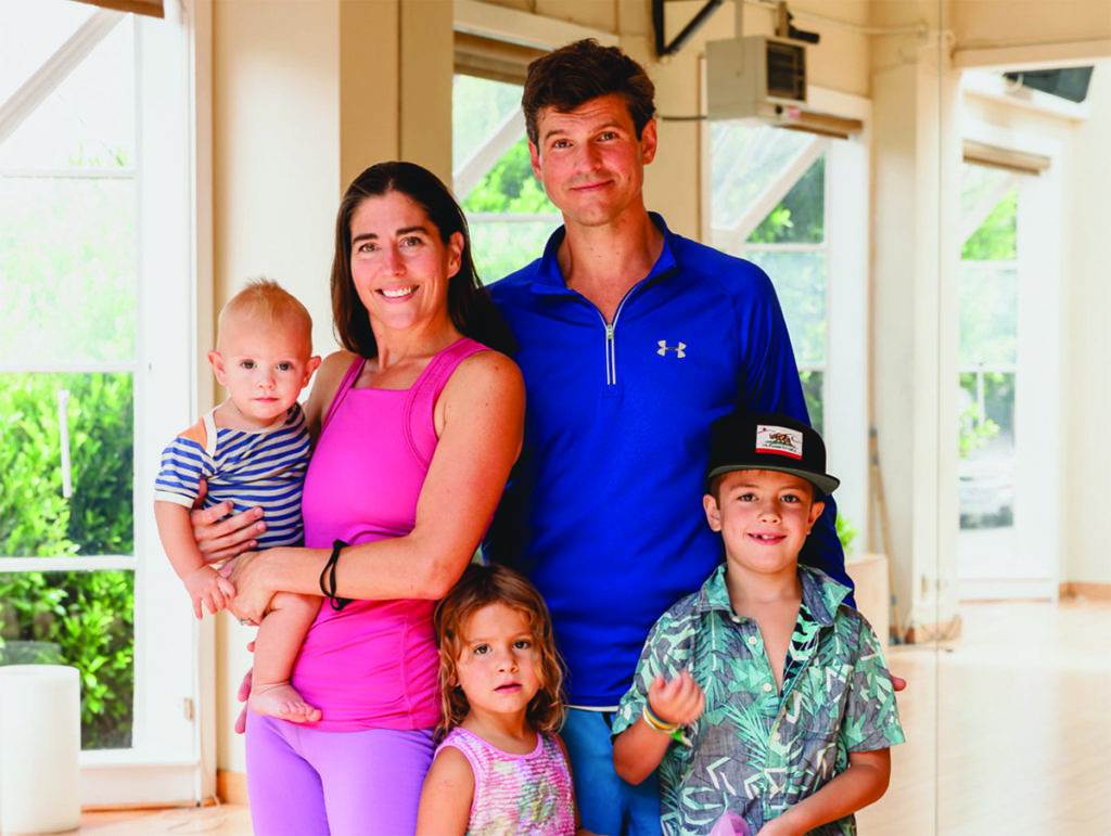 Kathleen and Steven Holm, and their children