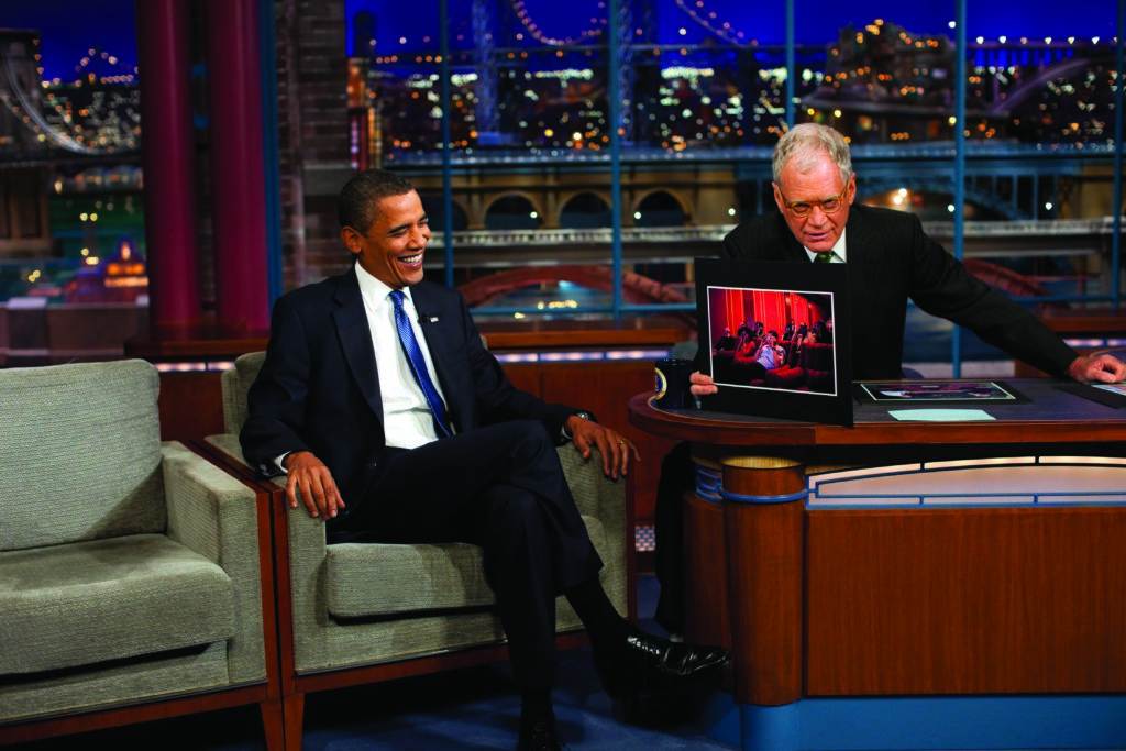 With David Letterman, Sept. 2009