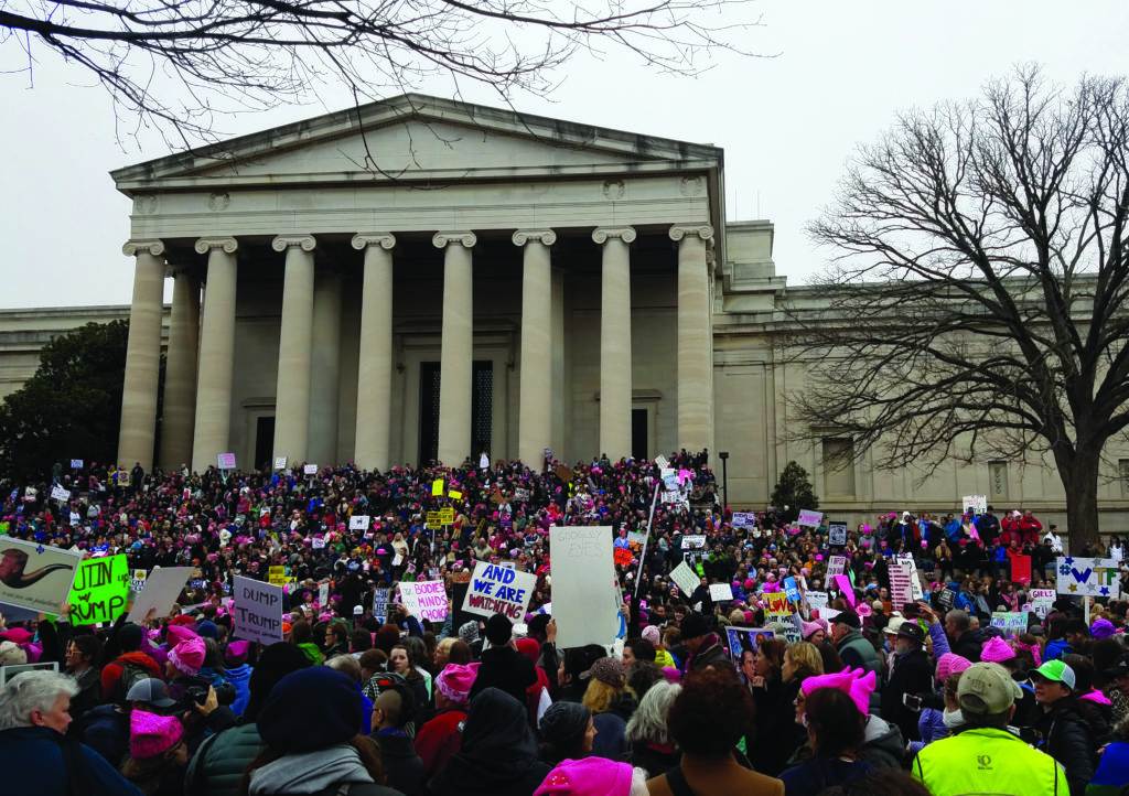 many people near the building