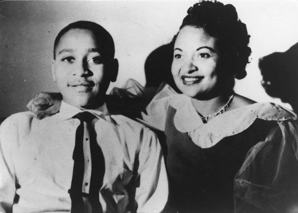 Emmet Till and his mother, Mamie Till Mobley.