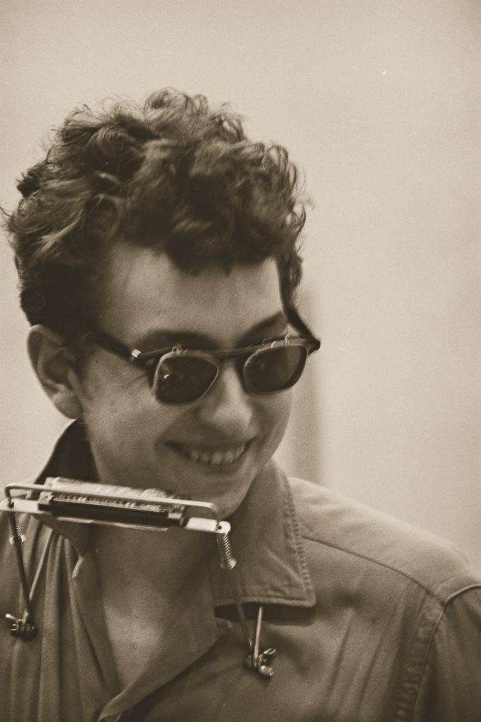 Bob Dylan in glasses